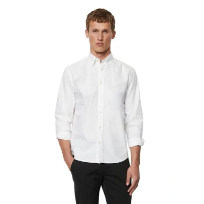Abbildung von Marc O&#039;Polo Button DOWN Collar LONG Sleeves Round HEM Hemd, Herren, Größe: Small, White