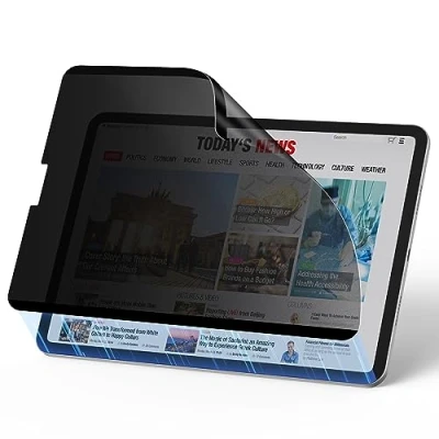 Abbildung von ESR für iPad Pro 11 Zoll und Air 5/4, abnehmbarer magnetischer Sichtschutz, 30 Grad Anti Spionage Blickschutzfilter, abnehmbar wiederverwendbar, 10,9 Zoll, matte Oberfläche