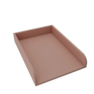 Abbildung von regalik Wickelaufsatz Universal, Wickeltischaufsatz für Kommoden in beliebiger Breite, Abnehmbar Wickelkommode aufsatz, Abgerundeten Frontplatten, Rose, 2 mm ABS Material, 72cm x 54cm