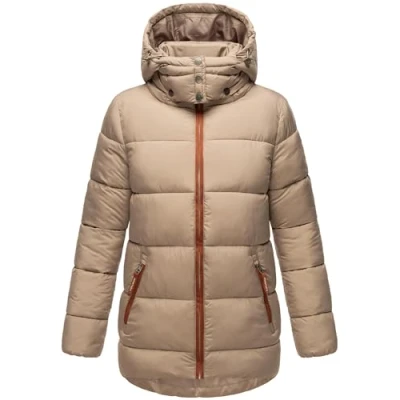 Abbildung von Navahoo WATTEWÖLKCHEN Winterjacke, Damen, Größe: Large, Taupe grey