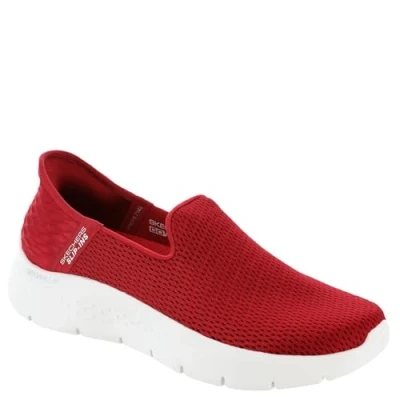Abbildung von Skechers Slipins Go Walk Flex Relish Slip On Damenschuhe, Rot Weiß, 42 EU
