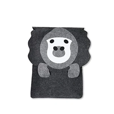 Abbildung von Aufbewahrungskorb &quot;FILOU&quot; Kinder Spielzeugkiste Wäschekorb Filzkorb für Kinderzimmer verschiedene Motive (Gorilla Dunkelgrau)