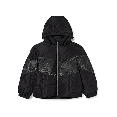 Abbildung von NAME IT Mädchen NKFMILLE Puffer Jacket Block FOIL NOOS Pufferjacke, Black, 134