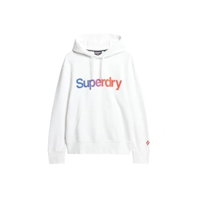 Abbildung von Superdry CORE LOGO Loose Kapuzenpullover, Herren, Größe: Small, Brilliant white