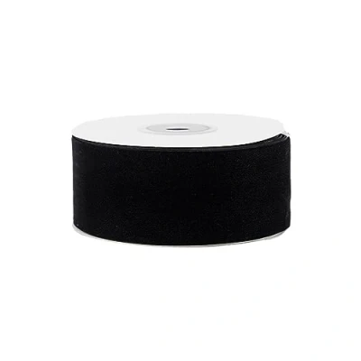 Abbildung von Creativery Samtband, Samtband 50mm x 5m Roll Schwarz