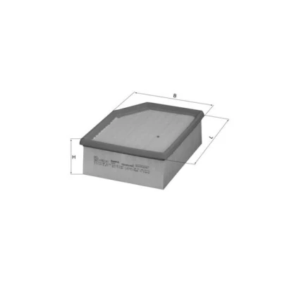 Abbildung von MAHLE ORIGINAL LX 795 Luftfilter 70,3 170 187,0, 187,0 Filtereinsatz CITROËN: Berlingo / First I, I Kastenwagen