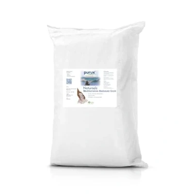 Abbildung von purux Badesalz 25 Kg Sack Mediterranes Grob Natur Salz Badezusatz Meersalz