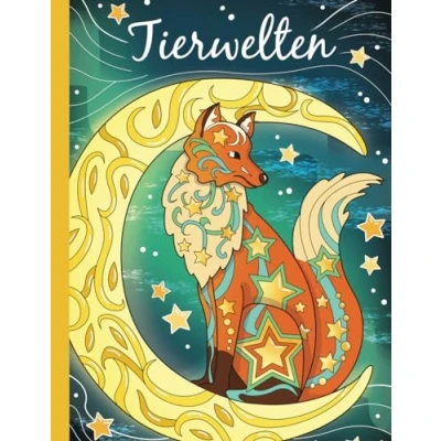 Abbildung von Tierwelten: 50 einzigartige Mandala Tiere in der Wildnis. Ein Malbuch für Kinder ab 10 Jahren und älter zum Ausmalen Entspannen.