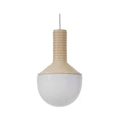 Abbildung von Lucande Hängeleuchte Florine, beige/opal, Keramik, Glas