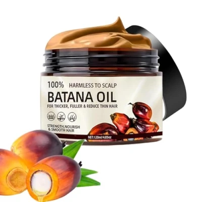 Abbildung von Pakivs Batana Öl für das Haarwachstum,natürliches Haaröl,Haarmaske,Kopfhaut und Haaröl,Verbessert Die Ausstrahlung von Haar Haut,Rohes veganes Haarwuchsöl Trockenes,Geschädigtes Ha