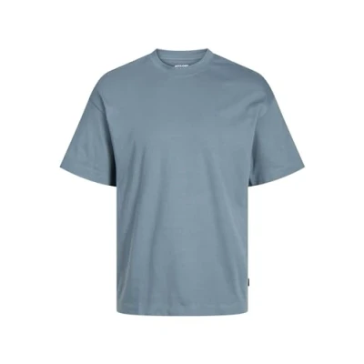 Abbildung von Jack &amp; Jones Kurzarm Dropped Shoulder Tshirt basic, Herren, Größe: Large, Goblin blue