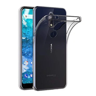Abbildung von AICEK Nokia 7.1 Hülle, Transparent Silikon Schutzhülle für Case Clear Durchsichtige TPU Bumper Handyhülle (5,84 Zoll)