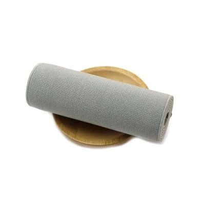 Abbildung von 2 Meter 10cm breites Gummiband für Bekleidungsbund, elastisches Gurtband, DIY Nähzubehör, Hellgrau,