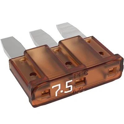 Abbildung von AUPROTEC Micro 3 Kfz Sicherungen Flachstecksicherungen MikrOTO III 5A 15A Auswahl: 7,5A Ampere braun, 20 Stück