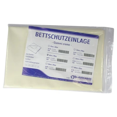 Abbildung von Bettschutzeinlage Gummi 60x90 cm creme 1 St