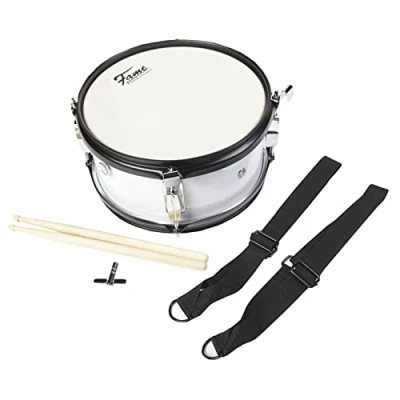 Abbildung von FAME Snare Drum,Junior Marching 10&quot;x5&quot; inkl. Gurt und Sticks Kindertrommel zum Umhängen kleine Trommel 18 kg Musikverein für Kinder ab 3 Jahren, Marching, Drums, Junior Snare, Kindertrommel, Drum