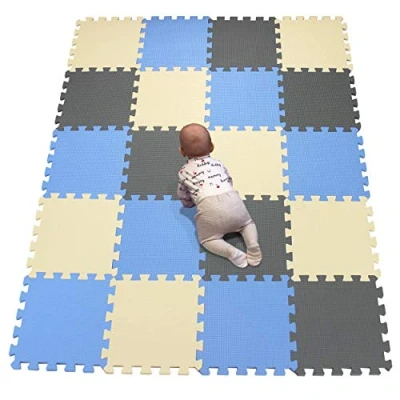 Abbildung von YIMINYUER® 20 Teilige (30cmx30cmx1cm Einzelstück), Puzzlematten Baby, Puzzlematte Spielmatte, Babys Puzzle Matten, Kinder Spielmatten R07R10R12G301020