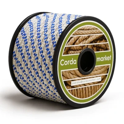 Abbildung von Cordamarket 8mm Seil, Weiß, 50mts