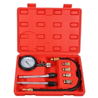 Abbildung von SIXTOL Engine Tester 8 Kompressionstester Satz für Benzinmotoren, 0 20bar, 8Stk Kompressionsmesser Kompressionsprüfer Testgerät Benzinmotor 300 psi Verdichtungsmesser