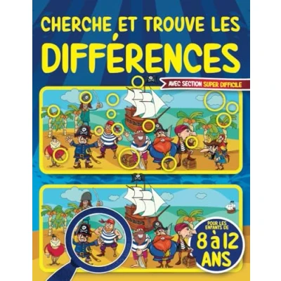 Abbildung von Cherche et trouve les différences pour enfants de 8 à 12 ans: Livre jeux des 8, 9, 10, 11 ans Cahier ... filles avec section SUPER DIFFICILE