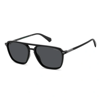 Abbildung von Polaroid Herren PLD 4182/S/X 807/M9 Gläser SONNENBRILLEN Polycarbonat Schwarz Grau Quadratisch Polarisiert