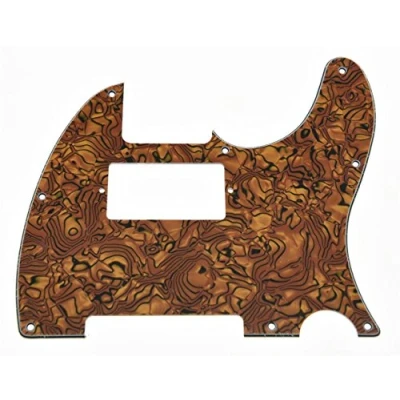 Abbildung von Kaish Schlagbrettschutz mit Tigerstreifen für Tele Humbucker, Schutz gegen ein Verkratzen dem Pick Fender Telecaster