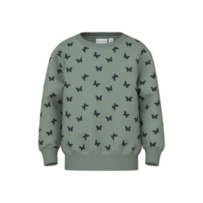 Abbildung von Name it Nmfdavina Sweatshirt für Kinder, Größe: 92, Green