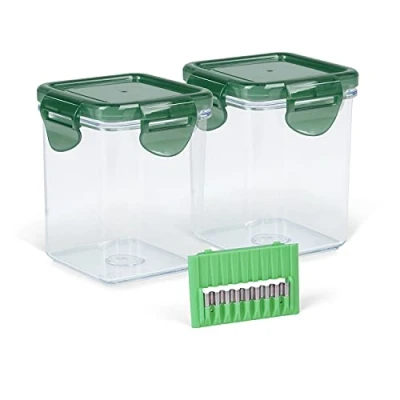 Abbildung von Genius Aufbewahrungsdose Nicer Dicer Quick Professional Zubehör, Set 5 tlg., grün (Zubehör, tlg), Die perfekte Ergänzung für den