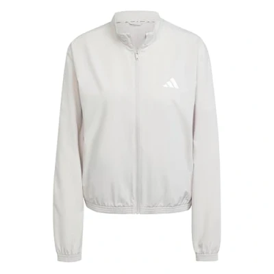 Abbildung von adidas Damen Train Essentials 3 Stripes Woven Warm Up Jacket, Wonder Alumina/White, M
