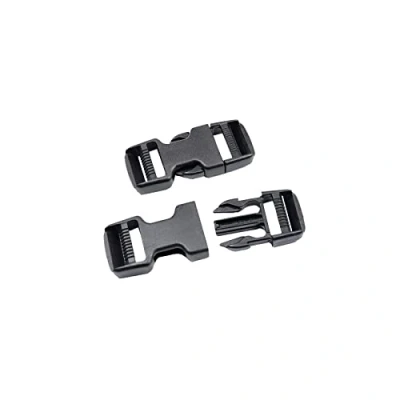 Abbildung von BAIWOAK Schnellverschluss Schnallen, 2,5 cm breit, 2 Stück, Duraflex, Militärqualität, doppelt verstellbar, kein Nähen, Clips, strapazierfähige Kunststoffschnalle, Ersatz für Rucksack,