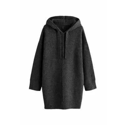 Abbildung von Next Hooded Strickkleid, Damen, Größe: 36/38xR, Grey charcoal