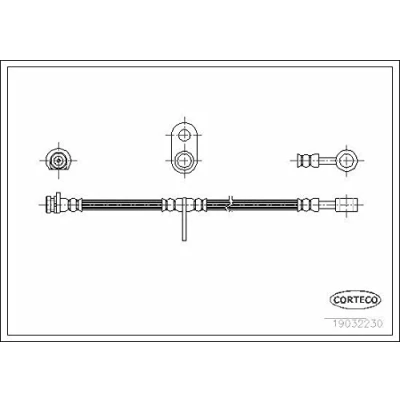 Abbildung von CORTECO 19032230 Bremsschläuche Vorderachse 508 ROVER: 200 Hatchback