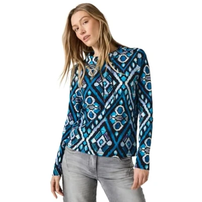 Abbildung von Cecil Langarmshirt, Damen, Größe: Small, Grau