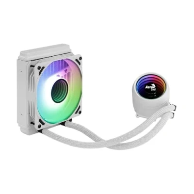 Abbildung von AeroCool MIRAGEL120W, CPU Flüssigkeitskühlung, 120mm ARGB Lüfter, TDP 200W, Weiß