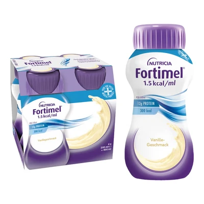Abbildung von Fortimel 1.5 Kcal Vanillegeschmack 4X200 ml