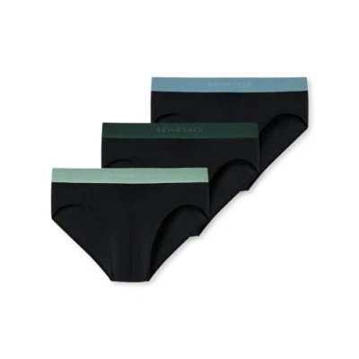 Abbildung von Schiesser Rioslip &quot;&quot;95/5&quot;&quot;, (3er Pack), mit farbigem Webgummibund