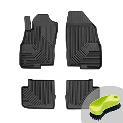 Abbildung von FROGUM No.77 Gummimatten Ganzjahresset von Auto Fußmatten Autofussmatten für FIAT Punto EVO 2009 2012 Langlebiges TPE Material