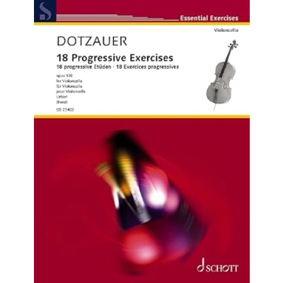 Abbildung von 18 progressive Etüden: Urtext. op. 120. Violoncello. (Essential Exercises)