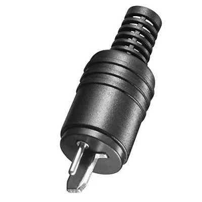 Abbildung von BestPlug 2 poliger Stereo Audio Lautsprecher Boxen Stecker, Schwarz