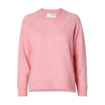 Abbildung von Selected Femme LULU Oneck NOOS Strickpullover, Damen, Größe: Small, Peony melange