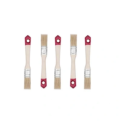 Abbildung von HARDY WORKING TOOLS Flachpinsel Set 5 teilig, Stück 20 mm Breite, Malerpinsel mit Holzgriff, Lackpinsel Serie *40*, 5PCS, Pinselset A0202 400507