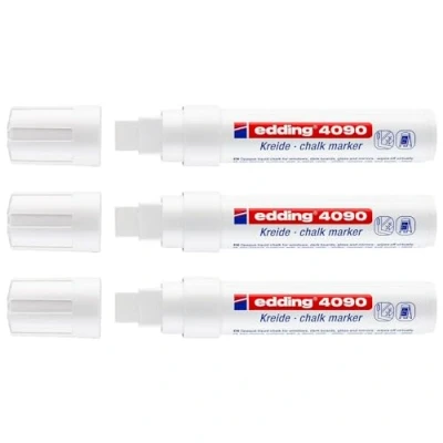 Abbildung von Edding 4090 Kreidemarker 4 15mm Weiss
