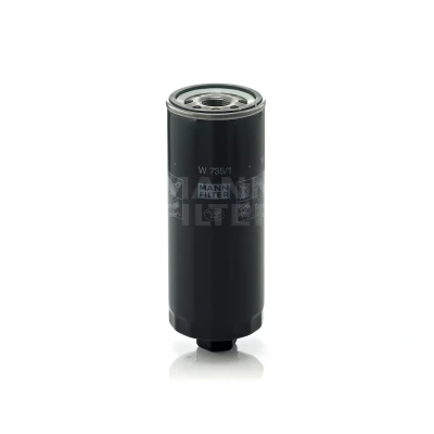Abbildung von MANN FILTER W 735/1 Ölfilter M 24 X 2 mit einem Rücklaufsperrventil Anschraubfilter AUDI: A6 C4 Limousine, V8, Avant