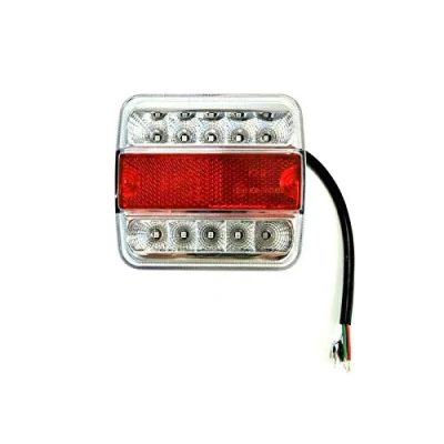 Abbildung von LED Rückleuchte mit Positionsleuchte Bremsleuchte Blinker Kennzeichenleuchte für Trailer, Schlepper, Wohnwagen, Anhänger, LKW, PKW, Traktor usw.