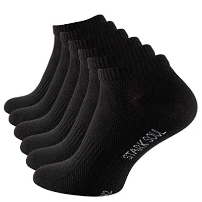 Abbildung von Stark Soul 6 PAAR Unisex Socken, Größe: 47 50, Schwarz