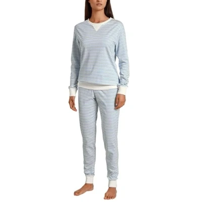 Abbildung von Calida Midsummer Dreams Pyjama, Damen, Größe: 44/46, Azurit blue