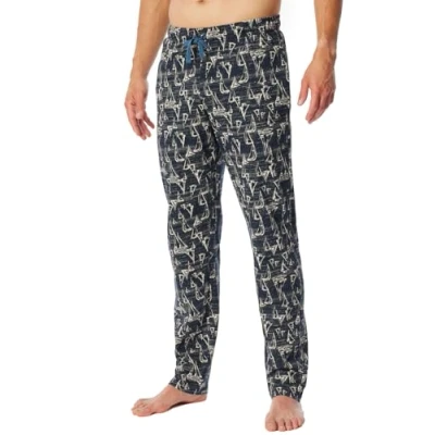 Abbildung von Schiesser Herren Lange Schlafhose Mix + Relax Pyjamaunterteil, Navy_182185, 52