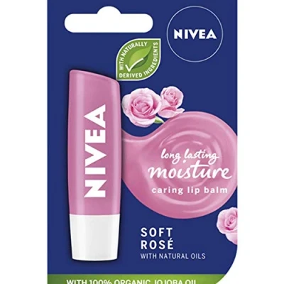 Abbildung von Nivea Soft Rose Lip Balm &quot;Highlights Lips With A Natural Sheen 4.8g