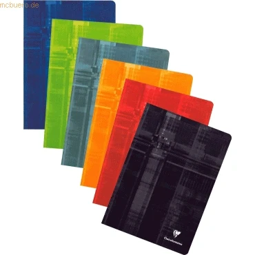 Abbildung von CLAIREFONTAINE Schulheft Matris, A4, liniert, holzfrei, satiniert und schneeweiß, ungelocht, 80 Blatt