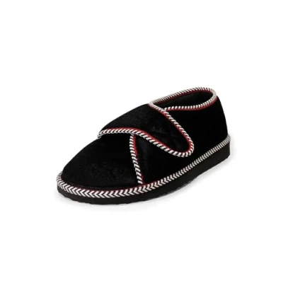 Abbildung von Cinnea Velfix Hausschuh, Größe: 40 41, Schwarz Schuhe